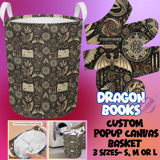 DRAGONS BOOK- STORAGE BASKETS 6- PREORDER CLOSING 5/4