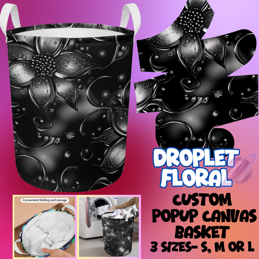 DROPLET FLORAL- STORAGE BASKETS 6- PREORDER CLOSING 5/4