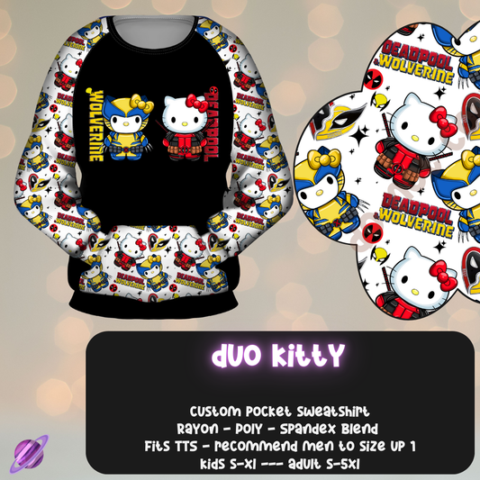 DUO KITTY - POCKET SWEATSHIRT - KITTY COSPLAY RUN CLOSING 11/15