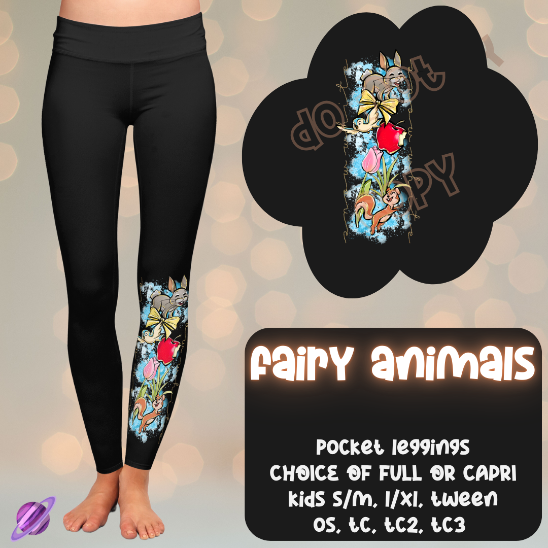 FAIRY ANIMALS - ONE LEG SIMPLE SETS - LEGGING/CAPRI PREORDER CLOSING 11/13