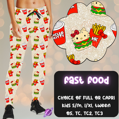 FAST FOOD - LEGGING/JOGGER/LOUNGER - KITTY COSPLAY RUN CLOSING 11/15