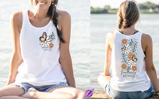FEARLESS BLOOM DOUBLE SIDED TANK