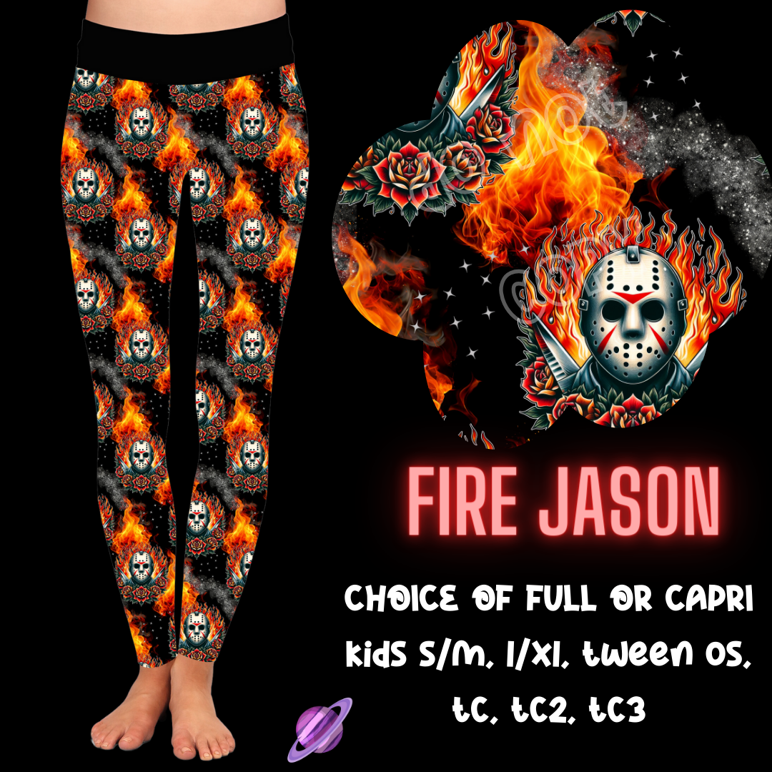 FIRE JASON- HORROR RUN -LEGGING/CAPRI PREORDER CLOSING 7/2