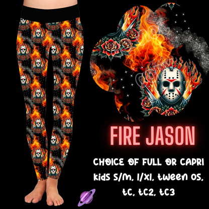 FIRE JASON- HORROR RUN -LEGGING/CAPRI PREORDER CLOSING 7/2