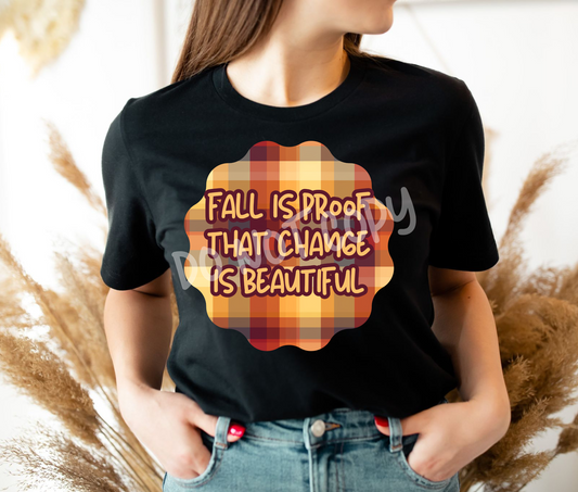 FALL PLAID 2 - UNISEX TEE ADULTS/KIDS