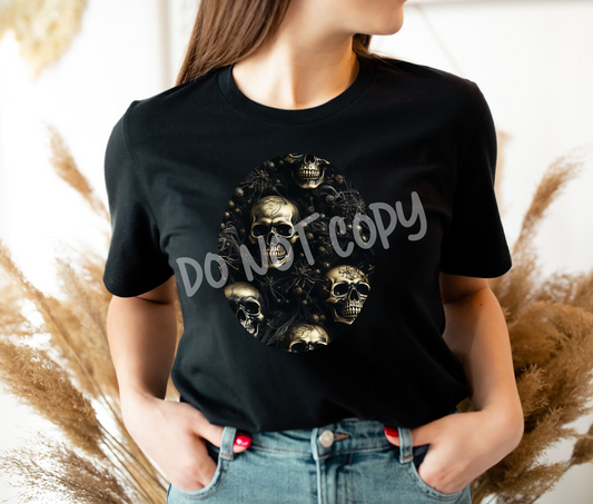 CREEPY SKULLS- UNISEX TEE ADULTS/KIDS