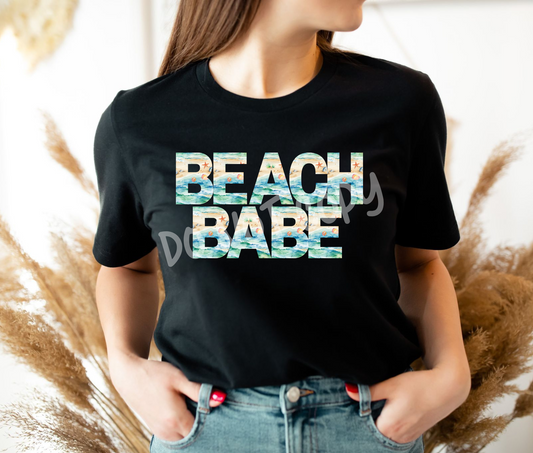 BEACH BABE WATERCOLOR BEACH - UNISEX TEE ADULTS/KIDS