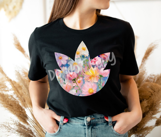 PAINTED FLORAL - UNISEX TEE ADULTS/KIDS