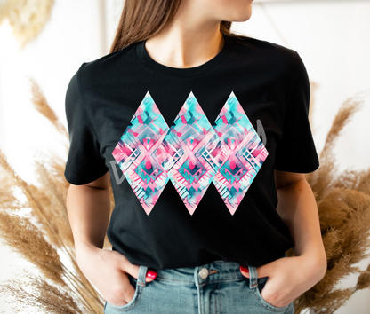 WATERCOLOR AZTEC - UNISEX TEE ADULTS/KIDS