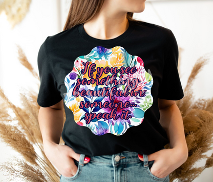BRIGHT FLORAL - UNISEX TEE ADULTS/KIDS