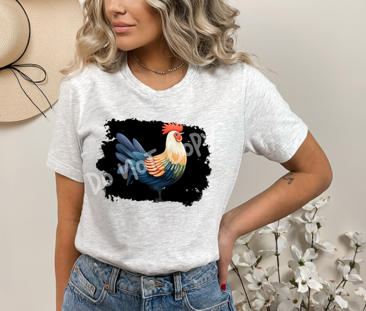 FLORAL CHICKENS - UNISEX TEE ADULTS/KIDS