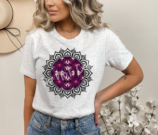 PLUM MANDALA - UNISEX TEE ADULTS/KIDS