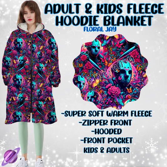 FLORAL JAY-HOODIE BLANKET RUN-PREORDER CLOSING 9/28 ETA NOV