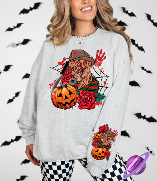 FRED - CREWNECK SWEATSHIRT  W/ SLEEVE PRINT