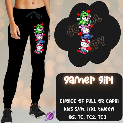 GAMER GIRL - ONE LEG SIMPLE SETS - JOGGER/CAPRI PREORDER CLOSING 11/13