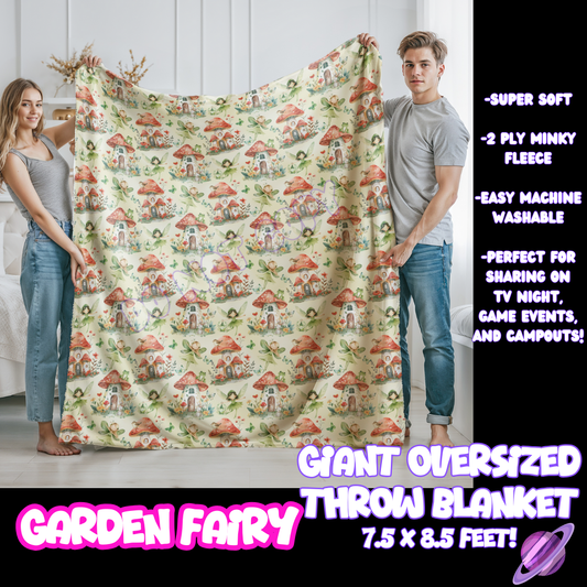 GARDEN FAIRY - GIANT SHAREABLE THROW BLANKETS ROUND 10-PREORDER CLOSING 12/2