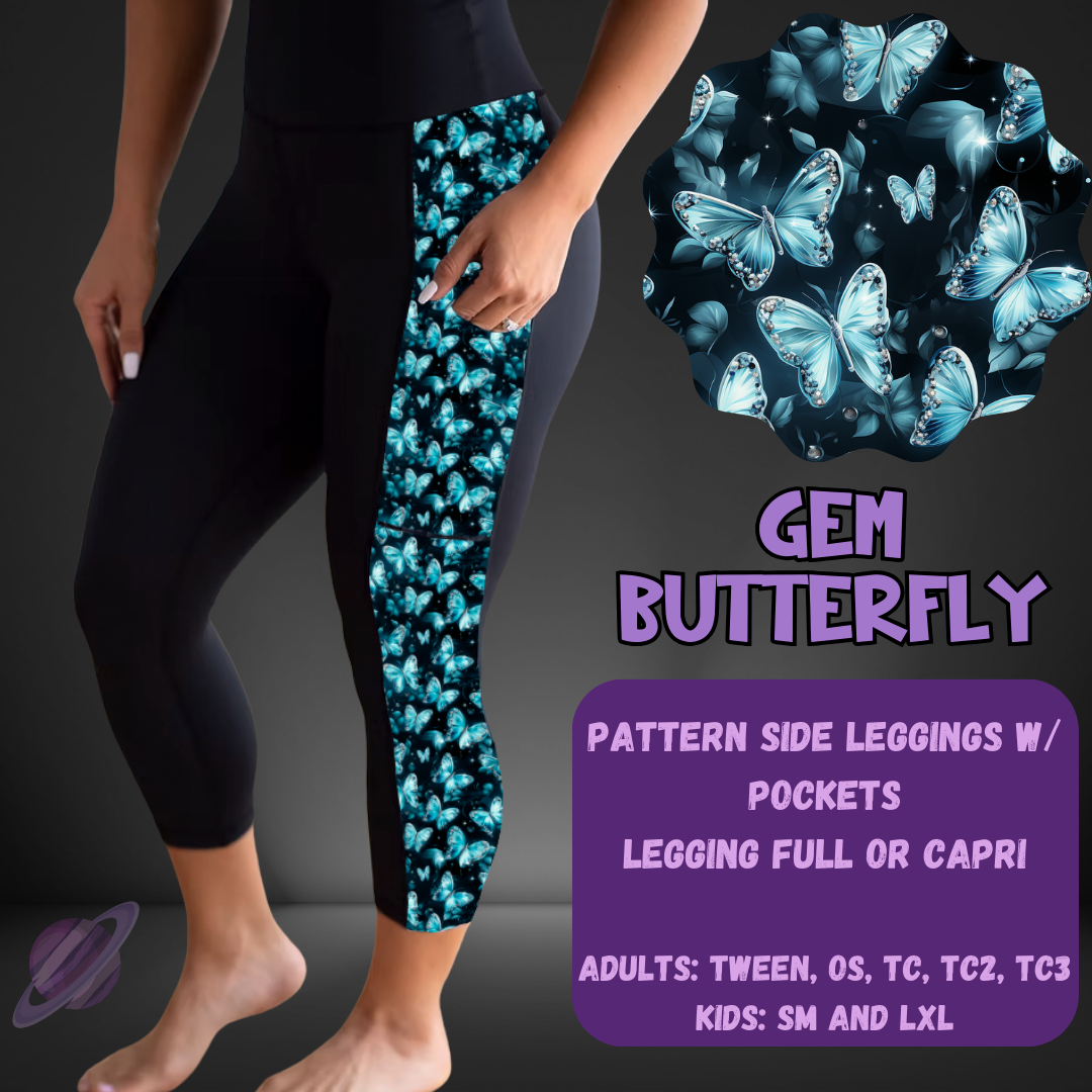 GEM BUTTERFLY-PATTERN PANEL OUTFIT RUN-SOFT CLOSE 7/10 HARD CLOSE 7/12