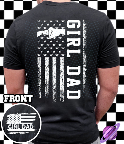 GIRL DAD- DOUBLE SIDED TEE