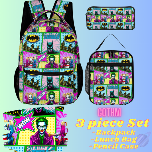GOTHM-3 PIECE BACKPACK SET-PREORDER CLOSING 7/3