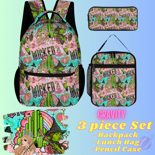 GRAVITY-3 PIECE BACKPACK SET-PREORDER CLOSING 7/3
