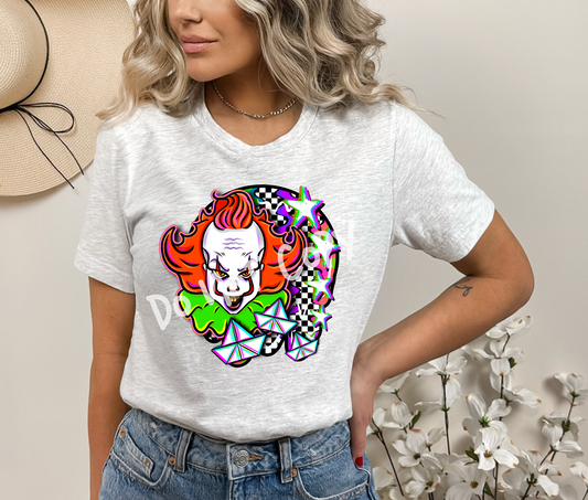 NEON CLOWN-UNISEX TEE ADULTS/KIDS