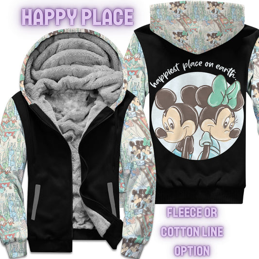 JACKET RUN 14-HAPPY PLACE-FLEECE OR COTTON LINER-PREORDER CLOSING 12/16