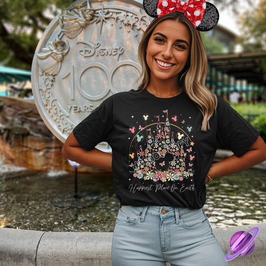 HAPPY PLACE FLORAL TEE