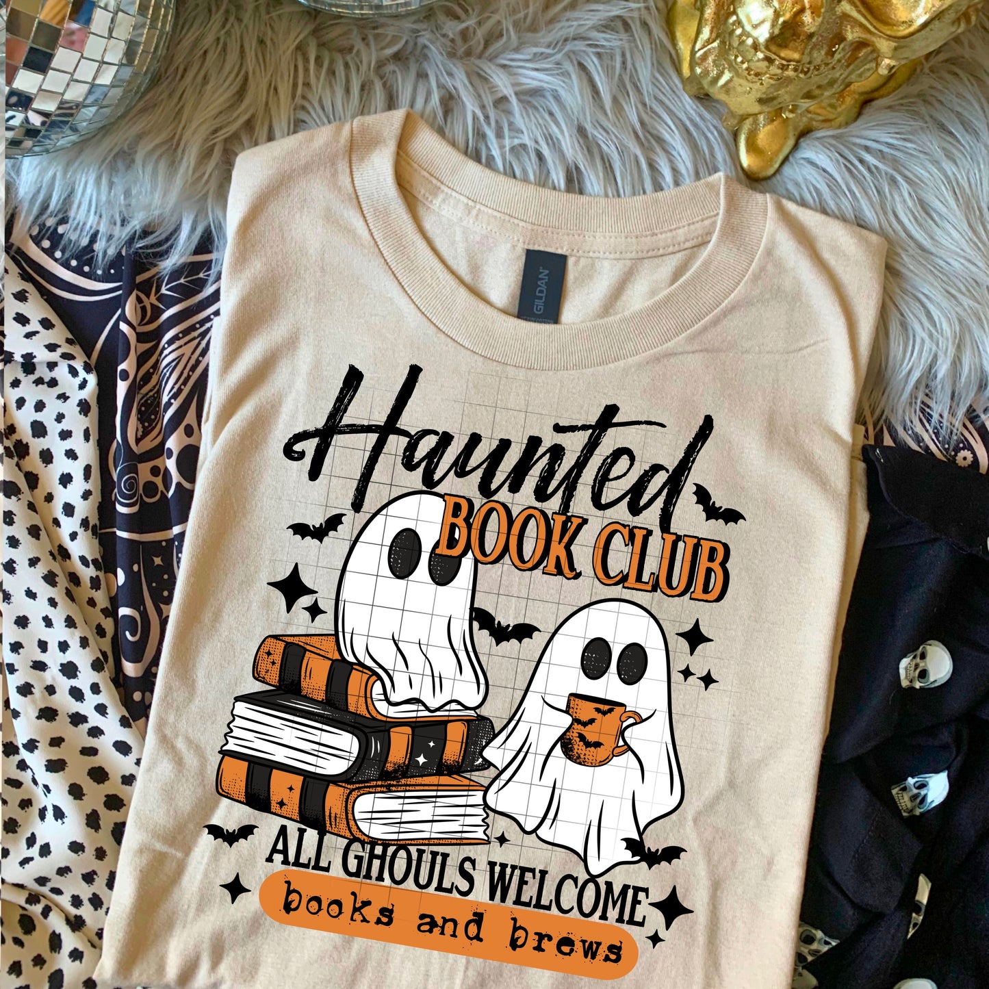BATCH 116-HAUNTED BOOKS TEE