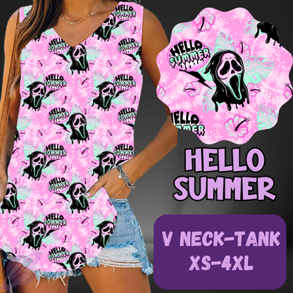 HELLO SUMMER-PATTERN PANEL OUTFIT RUN-SOFT CLOSE 7/10 HARD CLOSE 7/12