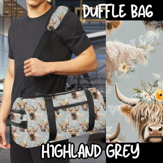 HIGHLAND GREY  - BAG RUN 3 - DUFFLE BAG - PREORDER CLOSING 10/22