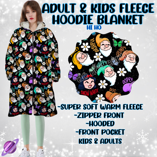 HI HO-HOODIE BLANKET RUN-PREORDER CLOSING 9/28 ETA NOV