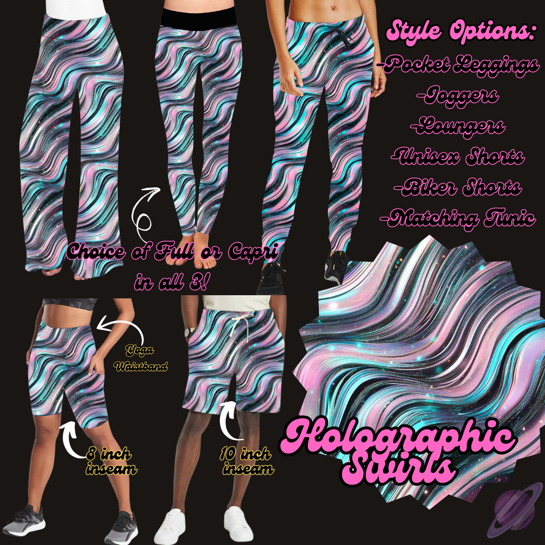 HOLOGRAPHIC SWIRLS-PRETTY RUN PREORDER CLOSING 1/30