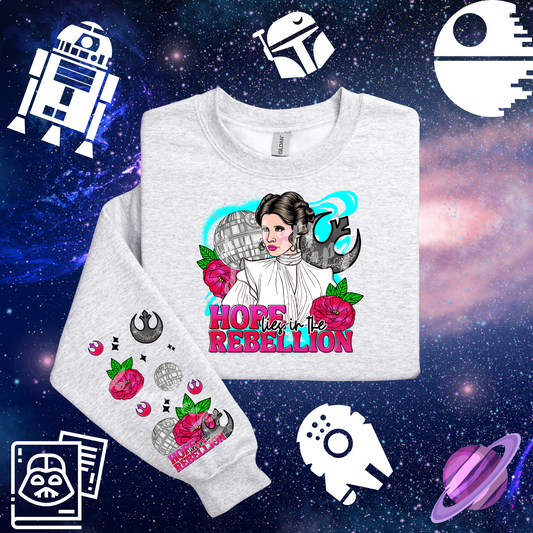HOPE LIES FRONT & SLEEVE DESIGN SWEATSHIRT