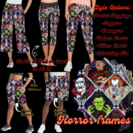 HORROR FRAMES-KILLER RUN--BOTTOMS 5 STYLES-PREORDER CLOSING 6/25