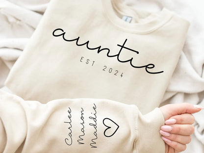 AUNTIE EST W/ SLEEVE PRINT