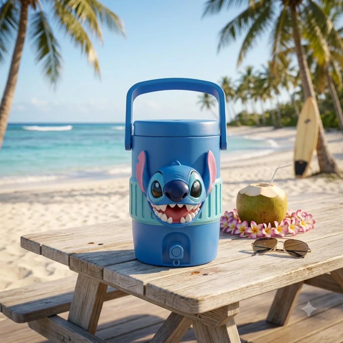 BLUE ALIEN -3D PRINTED 12 OZ CAN HOLDER