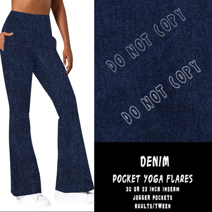 POCKET YOGA FLARES - DENIM