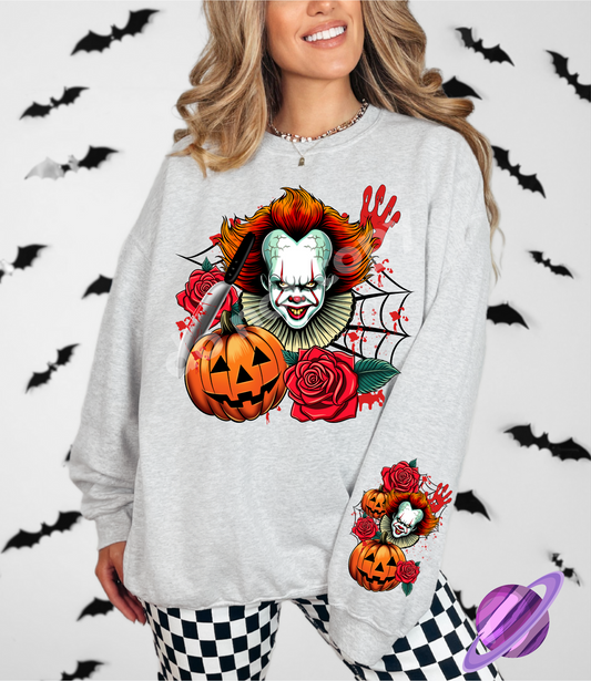 CLOWN - CREWNECK SWEATSHIRT  W/ SLEEVE PRINT