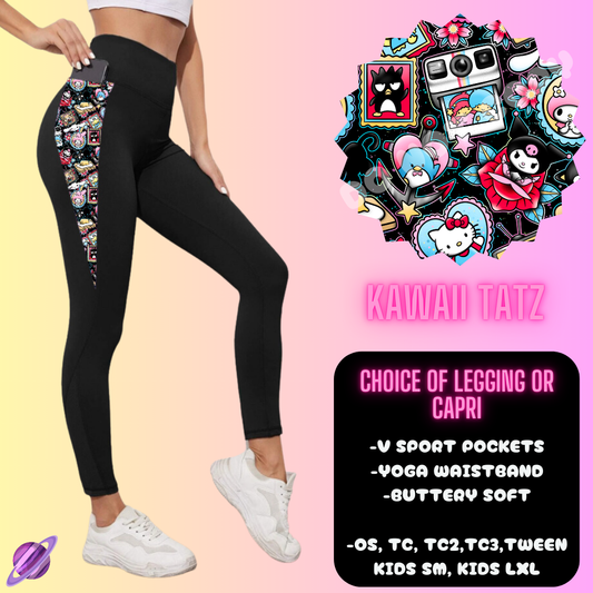 KAWAII TATZ LEGGING/CAPRI-OUTFIT RUN PREORDER CLOSING 1/10