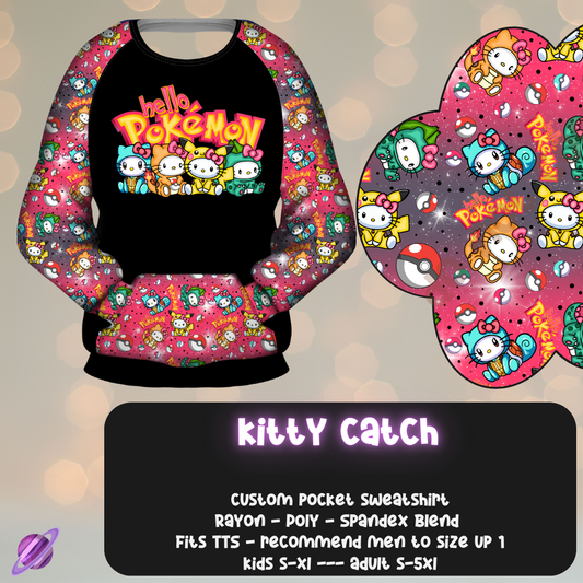 KITTY CATCH - POCKET SWEATSHIRT - KITTY COSPLAY RUN CLOSING 11/15