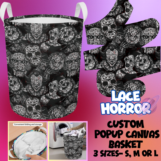 LACE HORROR- STORAGE BASKETS 6- PREORDER CLOSING 5/4