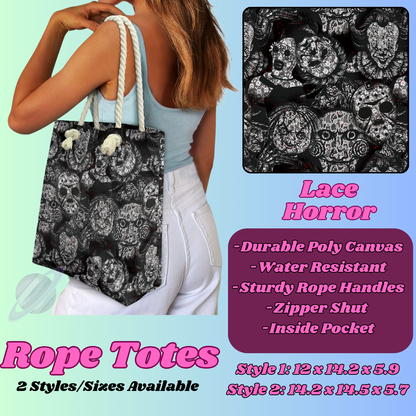 LACE HORROR-ROPE TOTE PREORDER CLOSING 5/6