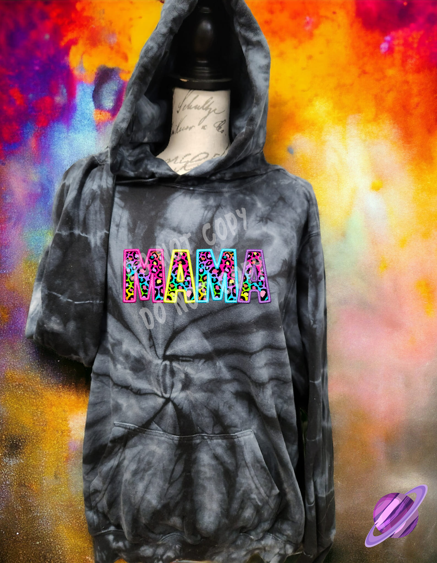 LEOPARD MAMA-TIE DYE HOODIE-PREORDER CLOSING 1/26