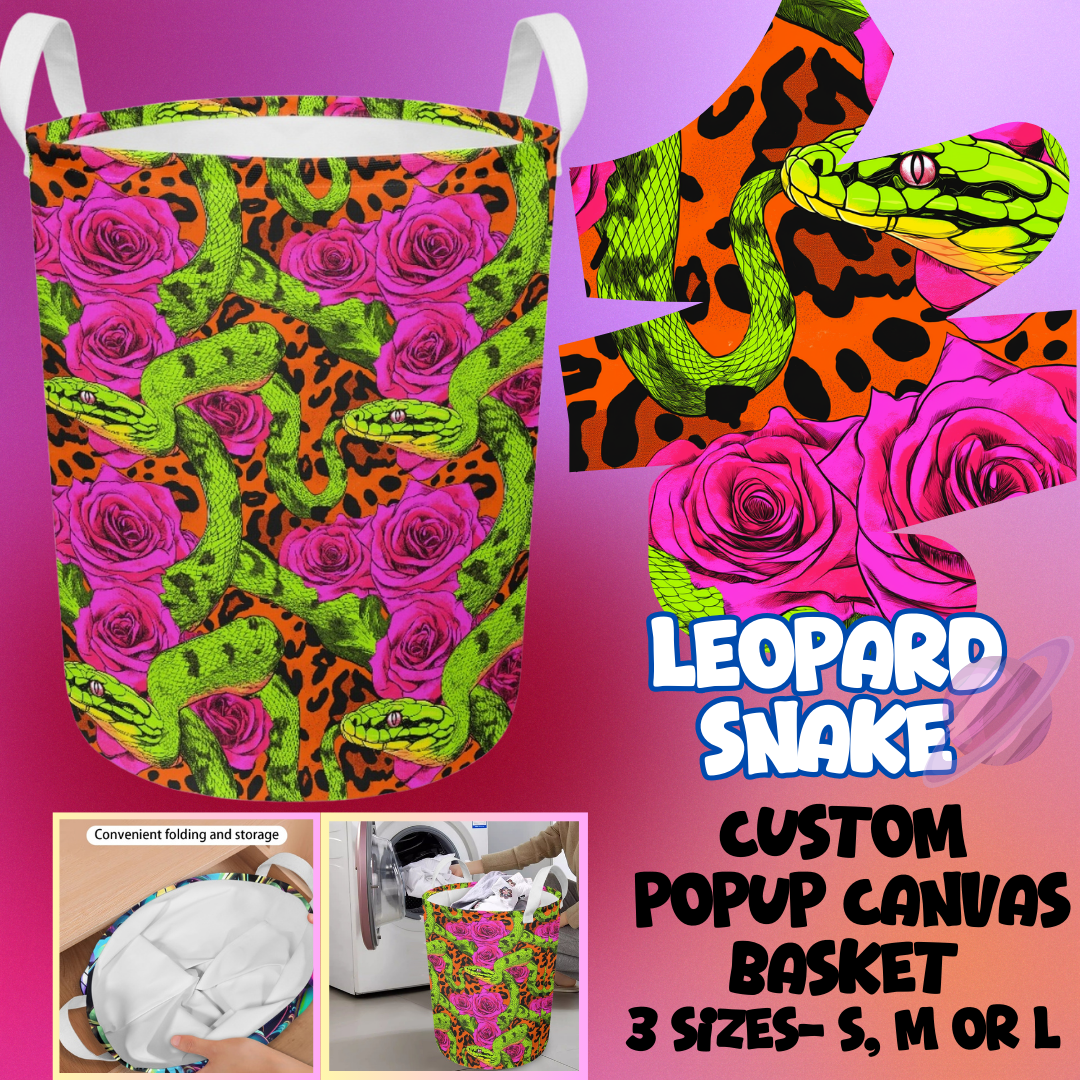 LEOPARD SNAKE- STORAGE BASKETS 6- PREORDER CLOSING 5/4