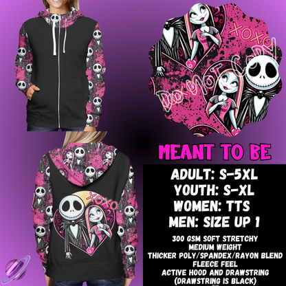 MEANT TO BE - ZIP UP HOODIE OUTFIT RUN PREORDER CLOSES 1/26