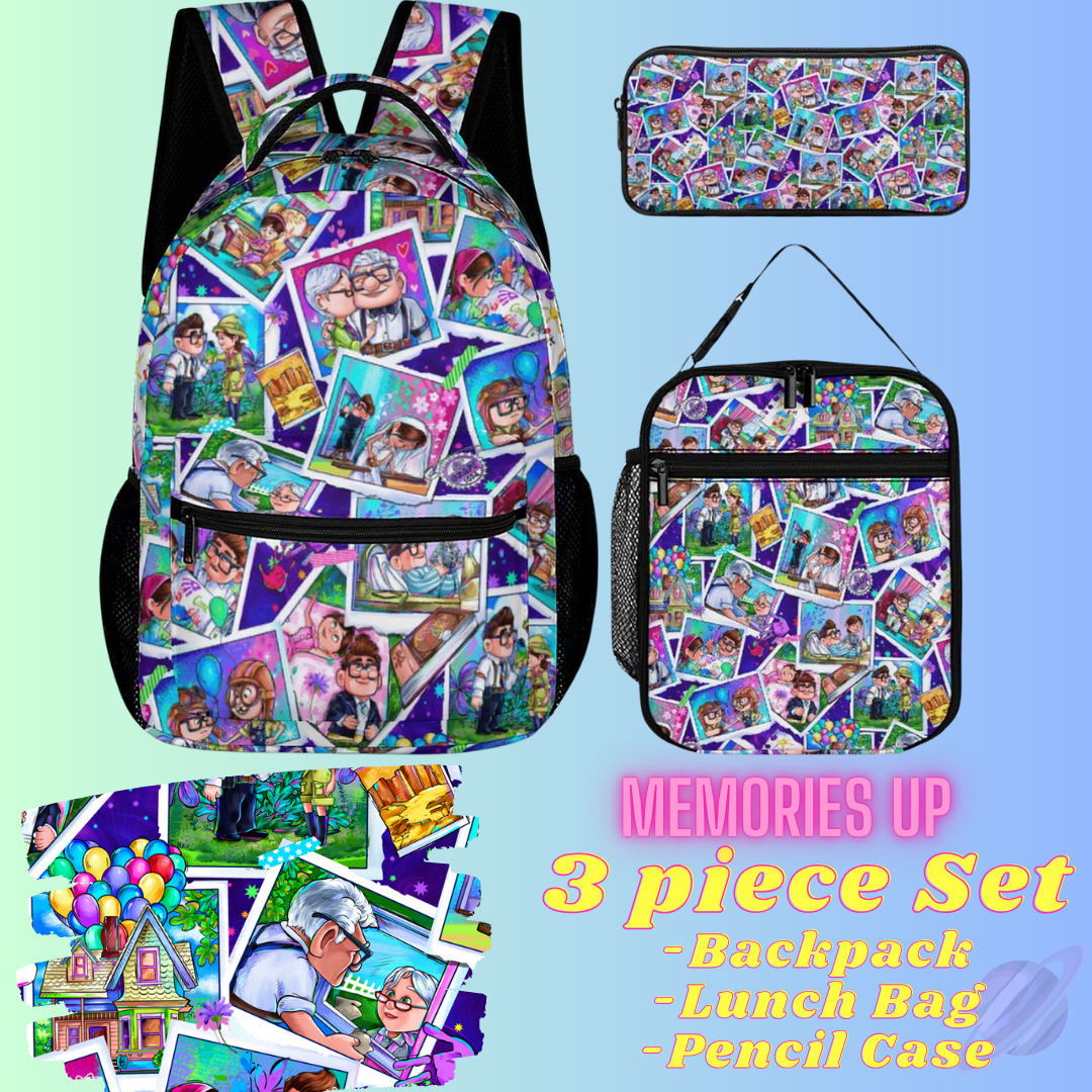 MEMORIES UP-3 PIECE BACKPACK SET-PREORDER CLOSING 7/3