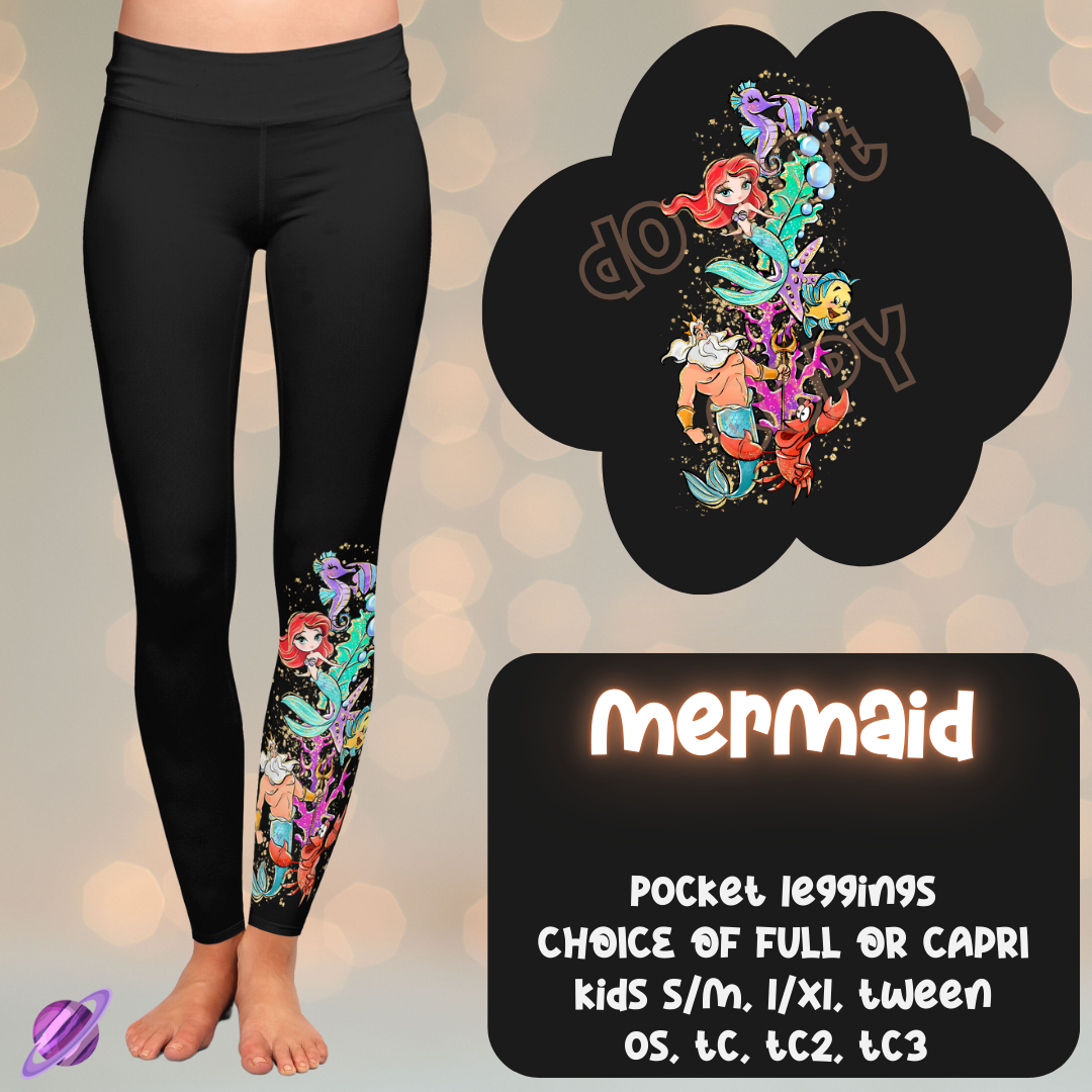 MERMAID - ONE LEG SIMPLE SETS - LEGGING/CAPRI PREORDER CLOSING 11/13