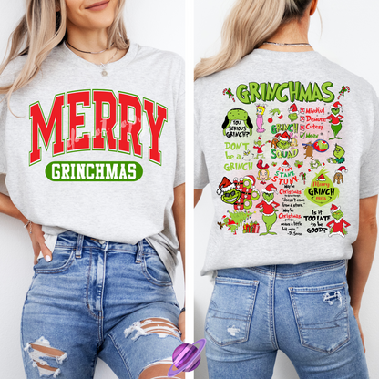 MERRY GMAS- DOUBLE SIDED TEE