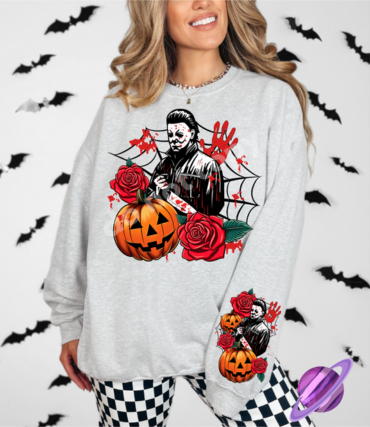 MIKE- CREWNECK SWEATSHIRT  W/ SLEEVE PRINT