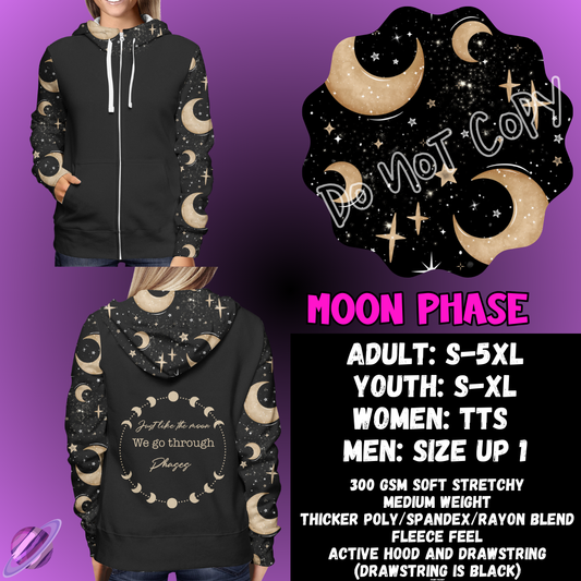 MOON PHASE - ZIP UP HOODIE OUTFIT RUN PREORDER CLOSES 1/26